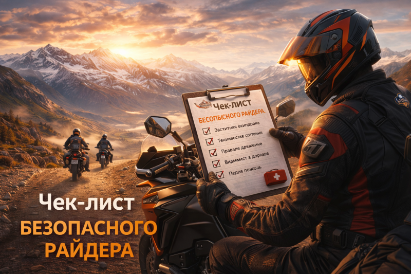 Чек-лист мотоциклиста перед поездкой — экипировка, мотошлем и безопасность