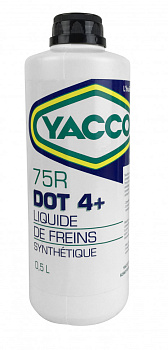YACCO Тормозная жидкость 75R DOT 4+ 625516 500 ML