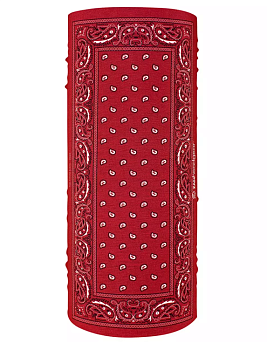 ZAN HEADGEAR MOTLEY TUBE RED PAISLEY Подшлемник - Туба