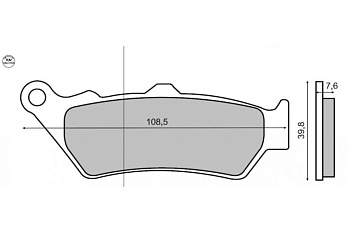 RMS Тормозные колодки SPORT 1000