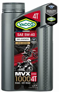YACCO Масло моторное MVX 1000 4T 5W40 2990 1L