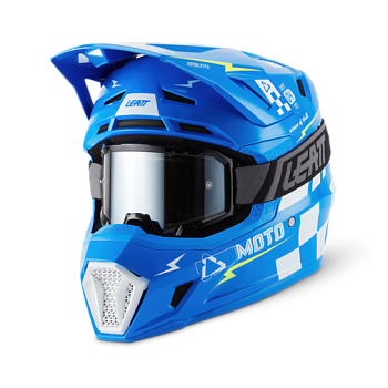 LEATT Мотошлем Kit Moto 7.5 BL WH — мотошлем купить