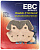 EBC Тормозные колодки BRAKE PAD FA SER ORGANIC FA 400 (SDP400HH)