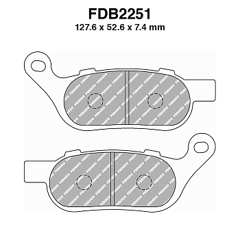 FERODO Тормозные колодки FDB2251ST