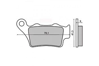 RMS Тормозные колодки CB 500S 99>
