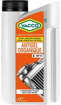 YACCO ANTIGEL ORGANIQUE Антифриз концентрат 603101 1L
