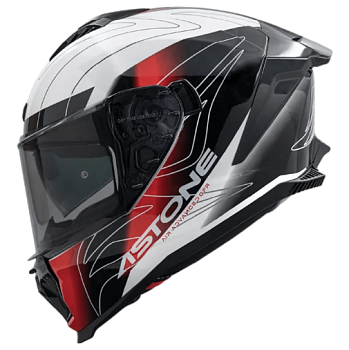 ASTONE Мотошлем GT6 PLUS WAVES WH RD — мотошлем купить