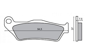 RMS Тормозные колодки SKYLINER 125