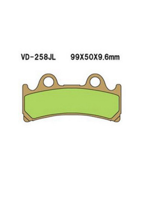 VESRAH Тормозные колодки VD 258JL синтетические