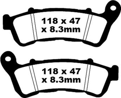 EBC Тормозные колодки BRAKE PAD FA SER ORGANIC FA388